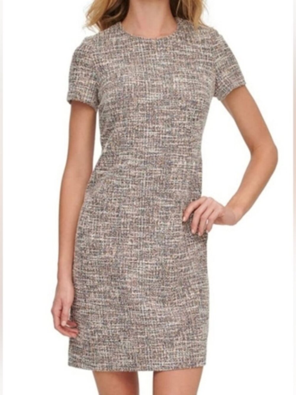 Calvin Klein Tweed Shift Dress
